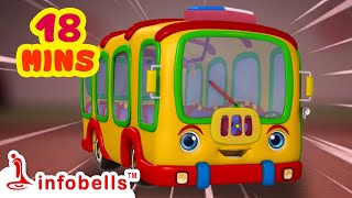 The Wheels On The Bus Go Round and Round - Bus Songs | Nursery Rhymes and Baby Songs