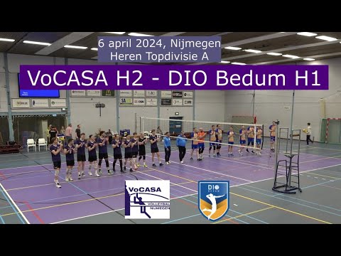 VoCASA H2 - DIO Bedum H1 (6 apr 2024) Topdivisie Heren Volleybal