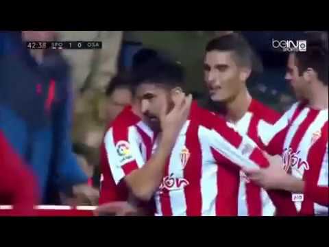 Gol de Carmona [1-0] - Jª14: Real Sporting - CA Osasuna (esRadio Asturias)