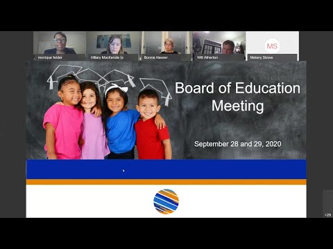 Orange County School Board Work Session  9 - 28 - 20