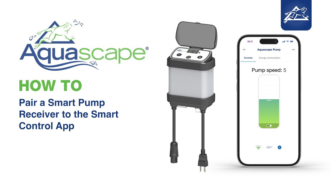 Aquascape How to Pair a Smart Pump Receiver to the Smart Control App