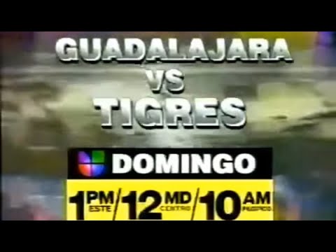 Futbol Mexicano (Chivas de Guadalajara vs Tigres UANL) Promo on Univision (VHS QUALITY) - Early 1999