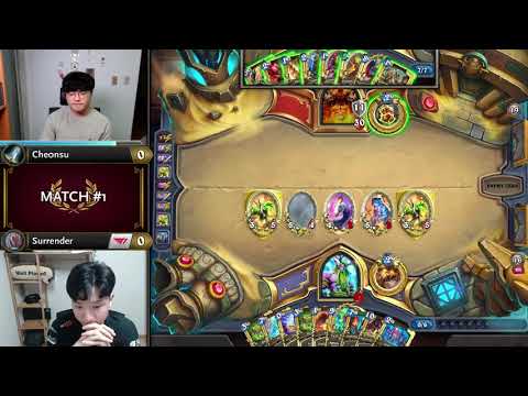 che0nsu vs Surrender - Grp A Initial - Hearthstone Grandmasters 2020 Asia-Pacific Season 2 - Week 1