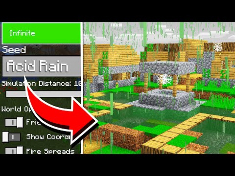 EYstreem - CURSED ACID RAIN SEED in Minecraft! (EP10 Scary Survival 2)