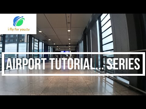 Caminhada no aeroporto de Frankurt | Transferência para o ônibus Lufthansa Express | Lufthansa Express Rail