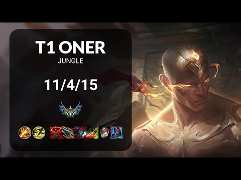 T1 Oner Lee Sin vs Jarvan IV JUNGLE - KR CHALLENGER Patch 15.11