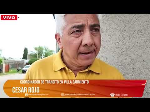 Cesar Rojo, coordinador de transito en Villa Sarmiento.