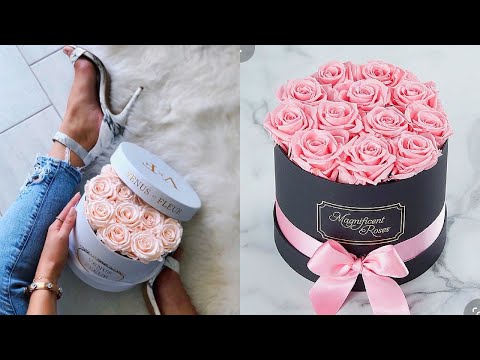 DIY INSTAGRAM ROSES I DIY Dollar Tree Flower Box Centrepiece & Box From Scratch 2020