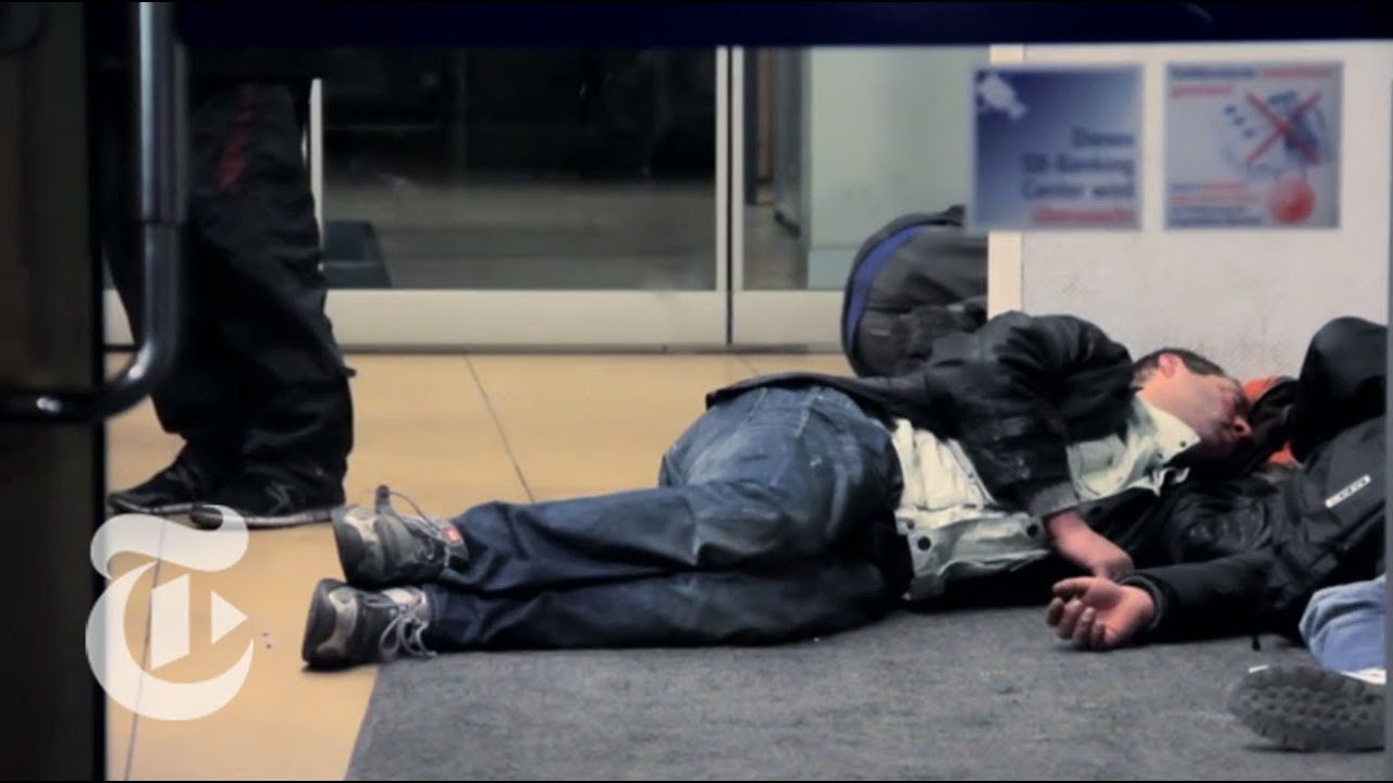 Lullaby: The Phenomenon of Sleeping Near A.T.M. Machines | Op-Docs | The New York Times