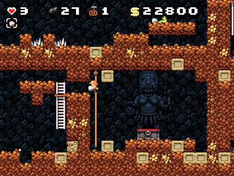 Let's Play Spelunky Classic - Episode 4 - Hating Snakes & Fun With Items