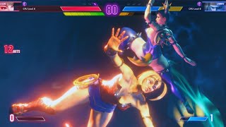Chun Li (Bowsette) Vs Cammy (WonderWoman)- Mesmerizing I Bought Street Fighter 6 To watch CPU Vs CPU