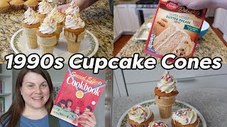 1990s ICE CREAM CONE CUPCAKES🍦🧁from the Special Effects Cookbook!