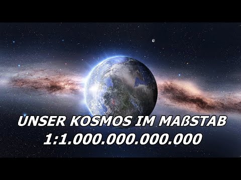 Größe des Universums im Maßstab 1:1 Billion