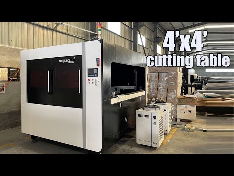 4x4 Hybrid Fiber & CO2 Laser Cutting Table for Metal & Wood