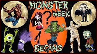 ~👻*💀~ MONSTER WEEK BEGINS ~💀*👻~ HALLOWEEN themed GIANT Play Doh Surprise Egg Selection Video