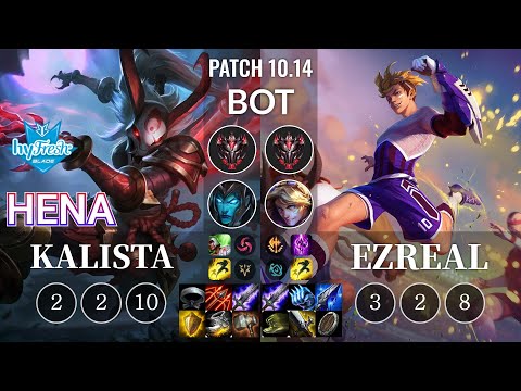 hyF Hena Kalista vs Ezreal Bot - KR Patch 10.14