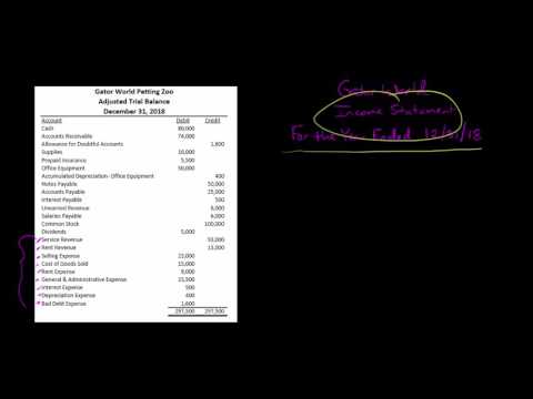 Single Step Income Statement