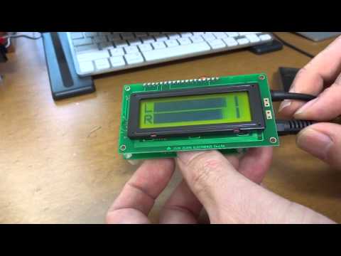 Arduino based LCD audio meter