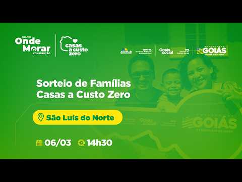Sorteio de Famílias em São Luís do Norte