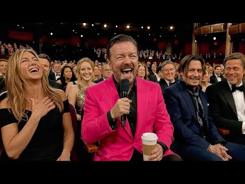 Ricky Gervais Roasts Celebrities They Can't Escape From