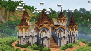 Minecraft How to Build a Fantasy Castle (Tutorial)