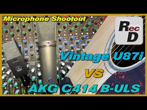 Vintage Neumann U87 vs AKG C414 B-ULS | Microphone Shootout | Acoustic guitar
