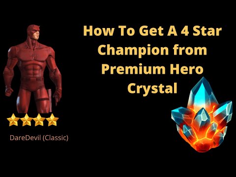How to get a 4 star champion from premium hero crystal(explained step by step)