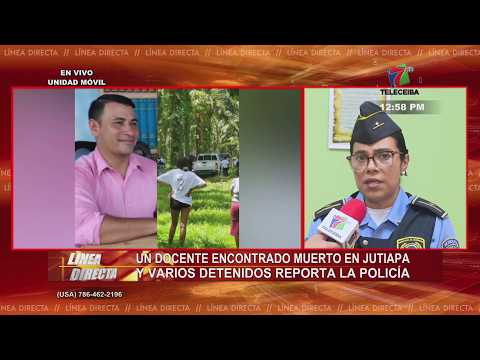 Un docente encontrado muerto en Jutiapa y varios detenidos reporta la Policía Nacional