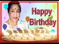 Asha Bhosle 86 Today Indian Playback Singer Happy Birthday Status Wishes