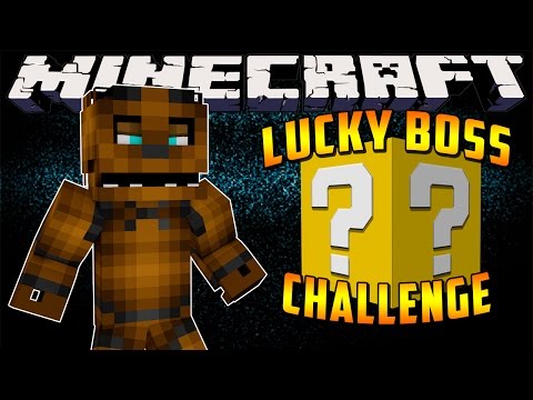 Minecraft Mods : LUCKY BLOCK BOSS CHALLENGE - 5 Nights at Freddy's - Freddy