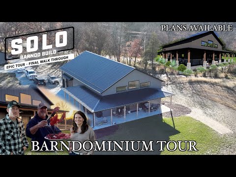 Epic Barndominium Tour: Inside the Stunning Solo Barndo Build - Final Walkthrough!
