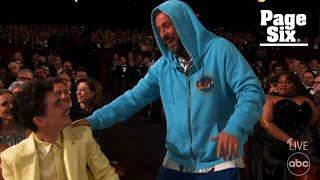 Adam Sandler crashes Conan O’Brien’s Oscars 2025 monologue in a hoodie