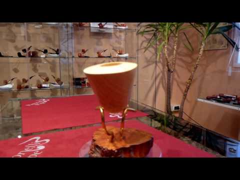 Pipa in limone half bent fatta a mano - www.paronellipipe.it