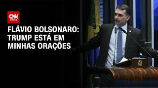Vídeo: Flávio diz que ataque em jantar com Trump "não cabe em uma democracia" | AGORA CNN