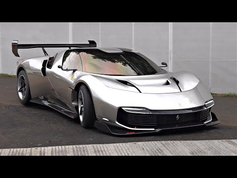 NEW Ferrari KC23 raw SOUNDS at its world debut | Bespoke car using a Ferrari race-car engine!