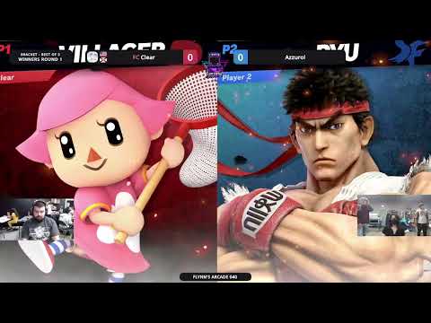 Flynn's Arcade 040 Winners Round 1 - Azzurol (Ryu) Vs. Clear (Villager) SSBU ULTIMATE