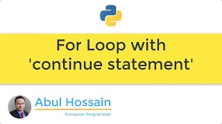 Python: How to use for loop with continue statement in Python? | Python for beginners | Python