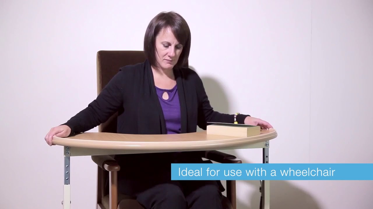 Table roulante Ergo Kidney pour fauteuil roulant