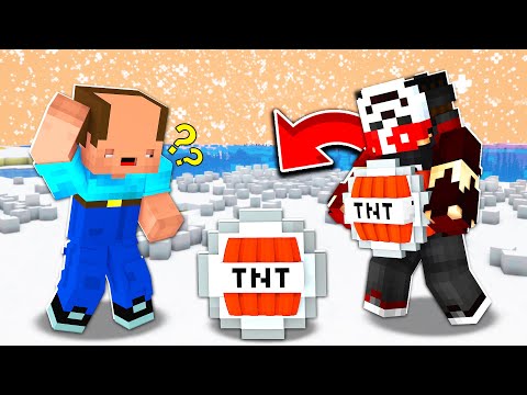 BALON KAFA'yı TROLL KAR TOPU İLE TROLLEDİM  !! - Minecraft