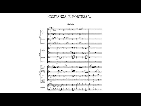 Johann Joseph Fux - Costanza e Fortezza, K.315 {Complete Opera, Audio + Score}
