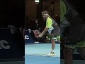 Tennis Ball Gets Stuck in Net After Agassi Serve! ? #Shorts