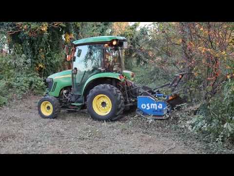 " The small Beast" Osma TTK-130 forestry mulcher + John Deere 4720