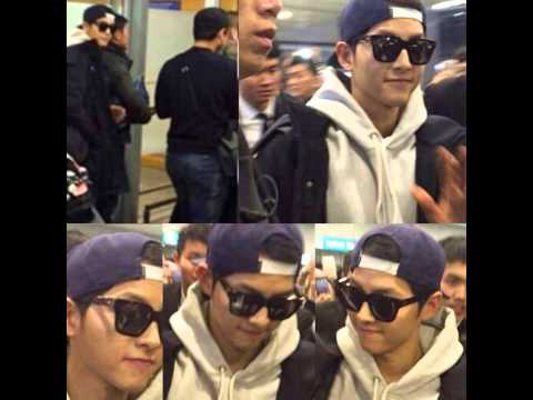 Running man, iKON, and Song Joong-ki at Incheon heading to Shanghai for 2016 Asian Smile Cup