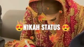 💞 nikah😍Cute New Married Couples😘Whatsapp status video💗 beautiful bridal😍 Muslim couple 2