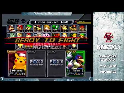 BC Biweekly 2: Winners Round 3 - BonkCushy (Pikachu) vs. Quack (Falco)