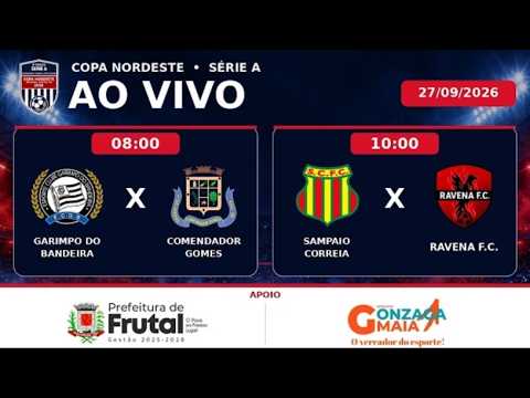 Ao Vivo | Copa Nordeste - Série A Garimpo Bandeira x Comendador Gomes
