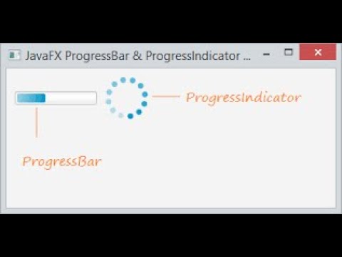 JavaFX Material Design JFoenix Tutorial 51- JFXProgressBar