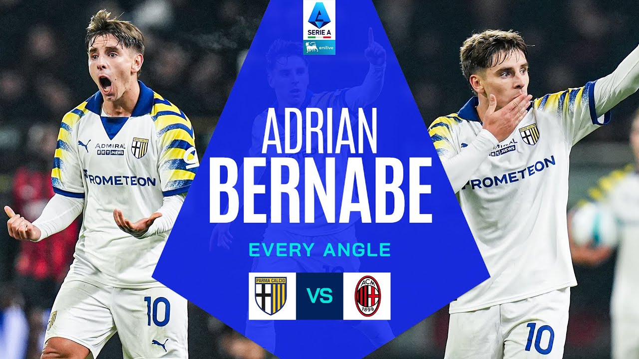 Bernabé’s Curler Stuns Milan | Every Angle | Serie A 2025/26