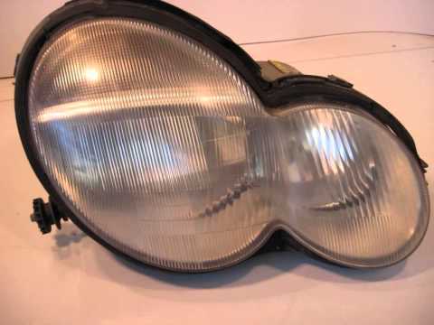 2003 Mercedes C230 Headlight / Head lamp SUN DAMAGR 203 TYPE C LASS - mbiparts.com Used OEM M... OEM