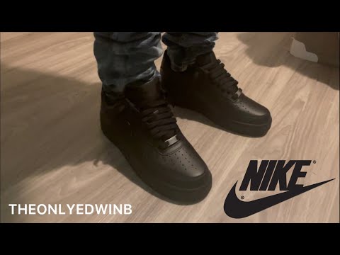 All Black Nike AF1 Low Review & On Feet